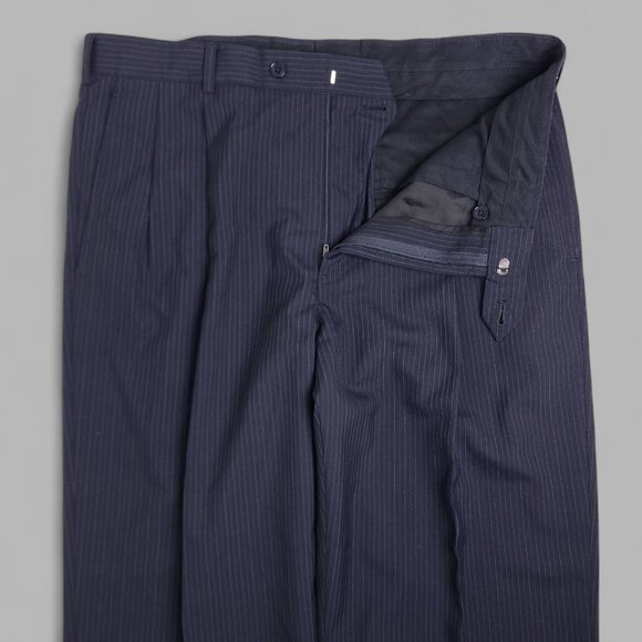 Brooks Brothers 346 Black Striped 2-Piece Suit 43R- Pants W46xL28 - Picture 16 of 16